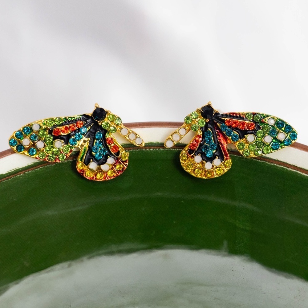 ✨Betsey Johnson Emmie Butterfly Earrings - Picture 3 of 8